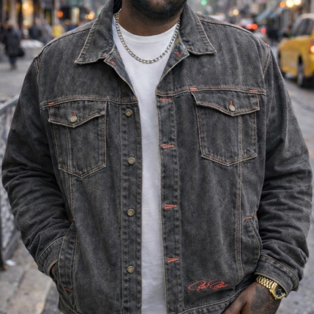 Raw Blue grey denim jacket